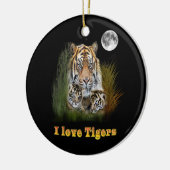Tiger Keramik Ornament (Links)