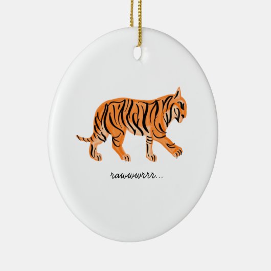 Tiger Keramik Ornament (Rechts)
