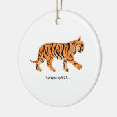 Tiger Keramik Ornament (Links)