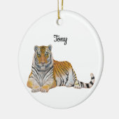Tiger Keramik Ornament (Links)