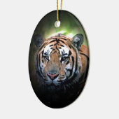 Tiger Keramik Ornament (Links)