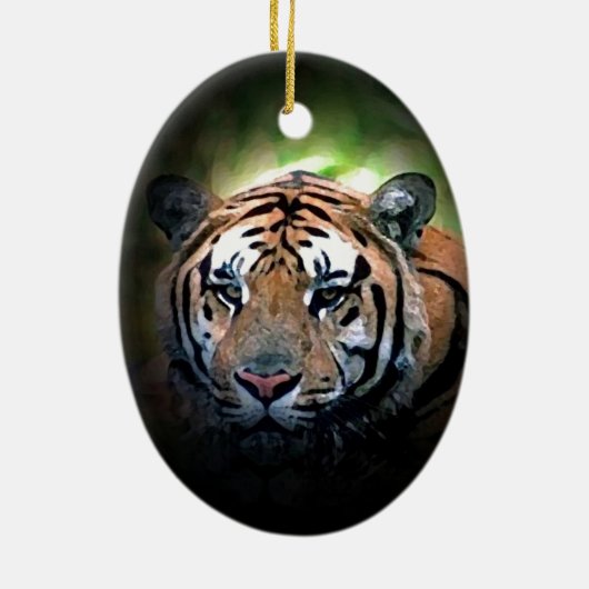 Tiger Keramik Ornament (Hinten)