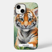 Tiger-Keule in Wäldern Case-Mate iPhone Hülle (Rückseite)