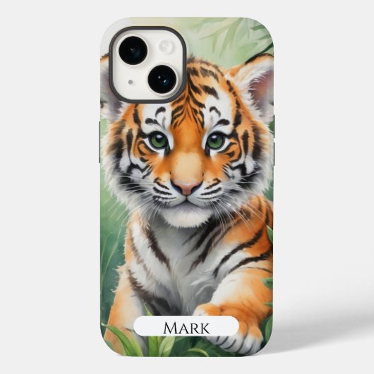 Tiger-Keule in Wäldern Case-Mate iPhone Hülle (Rückseite)