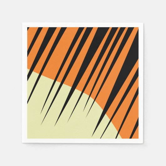 Tiger Kids Safari Geburtstag Serviette (Vorderseite)