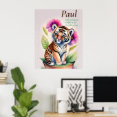 Tiger - Kindermotiv Poster (Heimbüro)
