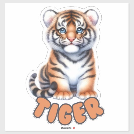 TIGER - KINDERZIMMER STICKER (Blatt)