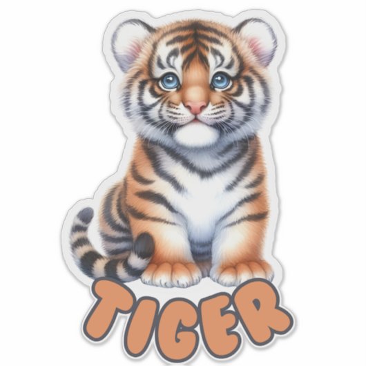TIGER - KINDERZIMMER STICKER (Vorderseite)