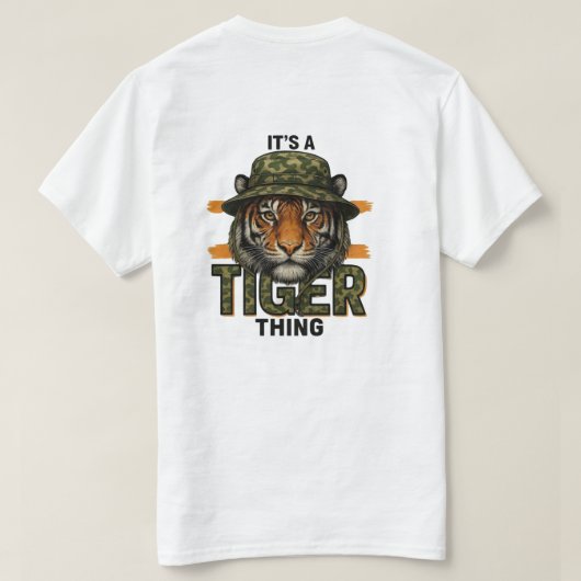 Tiger king. T-Shirt (Design Rückseite)