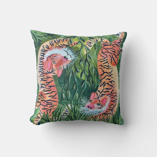 Tiger-Kissen Kissen (Vorderseite)