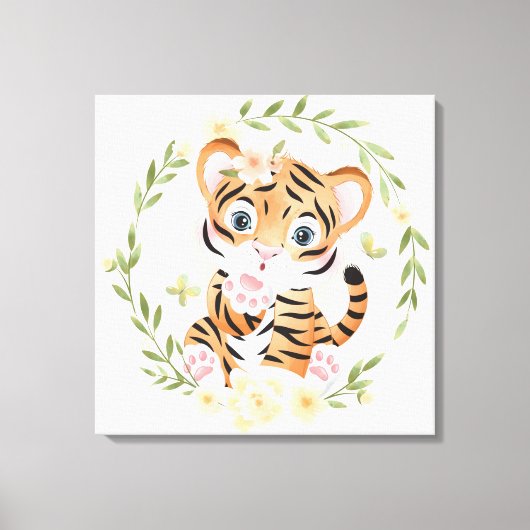 Tiger Kisses Canvas Print Leinwanddruck (Vorderseite)