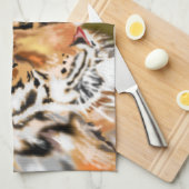 Tiger Kitchen Handtuch Couple Tigers (Viertel Falte)