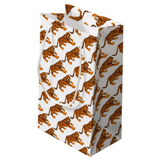 Tiger Kleine Geschenktüte (Rückseite Schrägansicht)