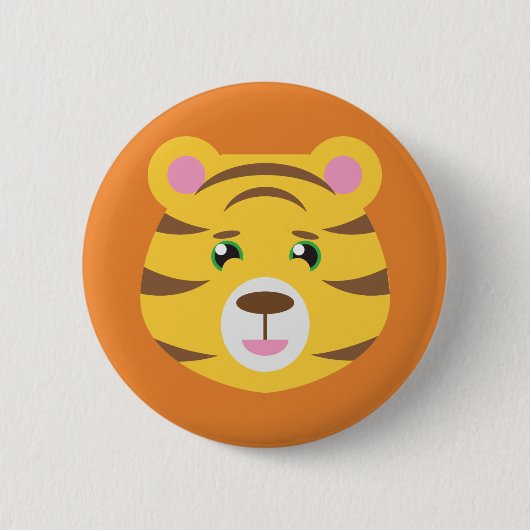 Tiger-Knopf Button (Vorderseite)