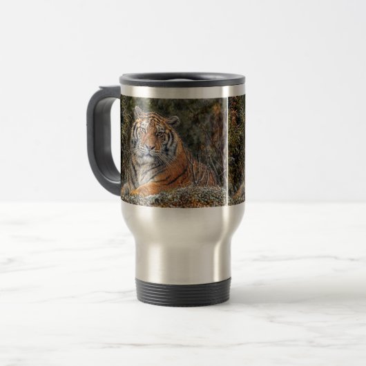 Tiger-königliche Reise-Tasse Reisebecher (Vorderseite Links)