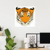 TIGER KOPF POSTER (Heimbüro)