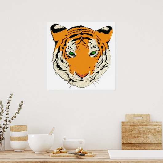 TIGER KOPF POSTER (Küche)