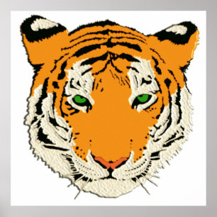 TIGER-KOPF POSTER