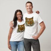 Tiger-Kopf T-Shirt (Unisex)