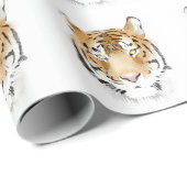 Tiger-Kopf-Tier Geschenkpapier (Rolleneckpunkt)