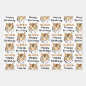 Tiger-Kopf-Tier Geschenkpapier Set (Vorderseite 2)
