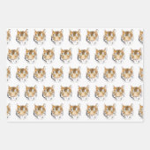 Tiger-Kopf-Tier Geschenkpapier Set (Vorderseite 3)