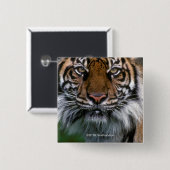 Tiger-Kopf und Gesicht Button (Vorne & Hinten)