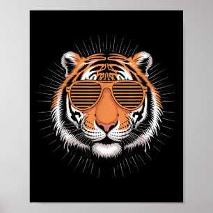 Tiger Kostüm für Männer Frauen Jungen Zoo Tiger Pr Poster