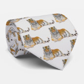 Tiger Krawatte (Gerollt)