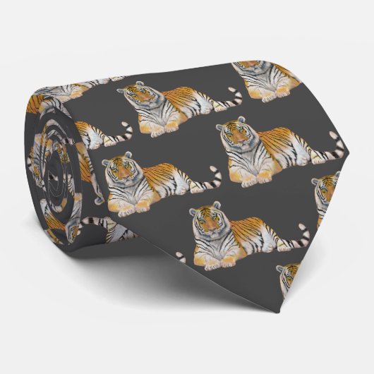 Tiger Krawatte (Gerollt)