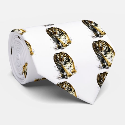 Tiger Krawatte (Gerollt)