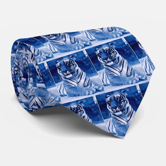 Tiger Krawatte (Gerollt)