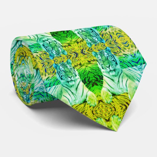 Tiger-Krawatte Krawatte (Gerollt)