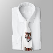 Tiger-Krawatte Krawatte (Gebunden)