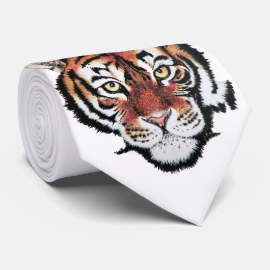 Tiger-Krawatte Krawatte (Gerollt)