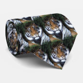 Tiger-Krawatte Krawatte (Gerollt)