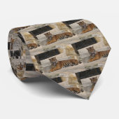 Tiger-Krawatte Krawatte (Gerollt)