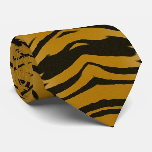 Tiger-Krawatte Krawatte (Gerollt)