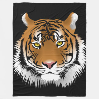 Tiger-kundenspezifische Fleece-Decke, groß Fleecedecke