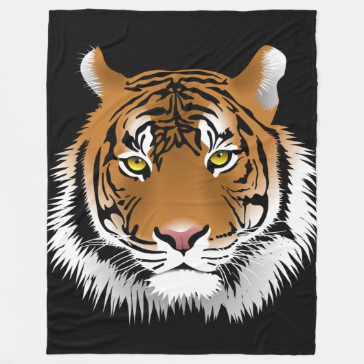 Tiger-kundenspezifische Fleece-Decke, groß Fleecedecke (Vorderseite)
