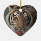 Tiger küsst Verzierung Keramik Ornament (Vorne)