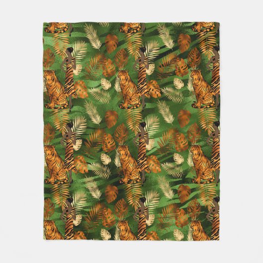 Tiger Lady Fleece Blanket (Vorderseite)