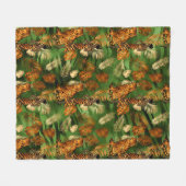 Tiger Lady Fleece Blanket (Vorderseite (Horizontal))