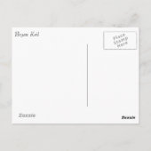 Tiger Langschwingenschmetterling Postkarte (Rückseite)