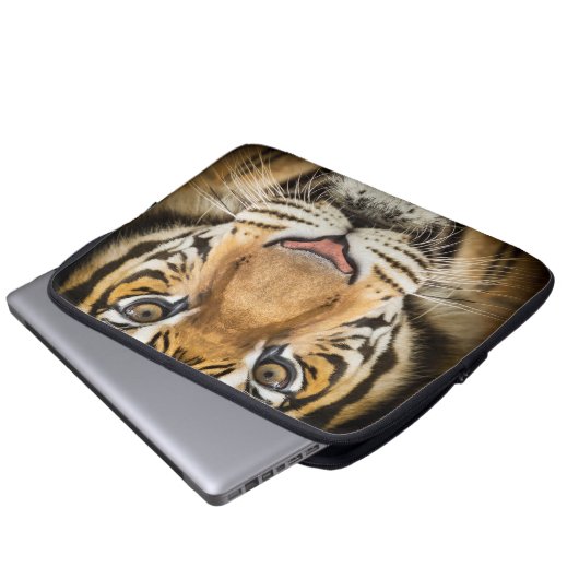 Tiger Laptop Sleeve (Vorne Knopf)
