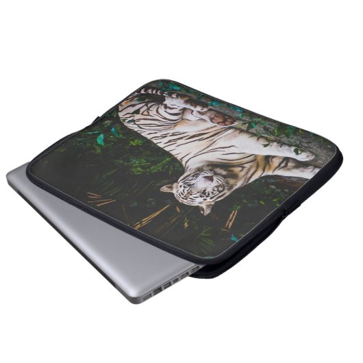 Tiger Laptop Sleeve (Vorne Knopf)