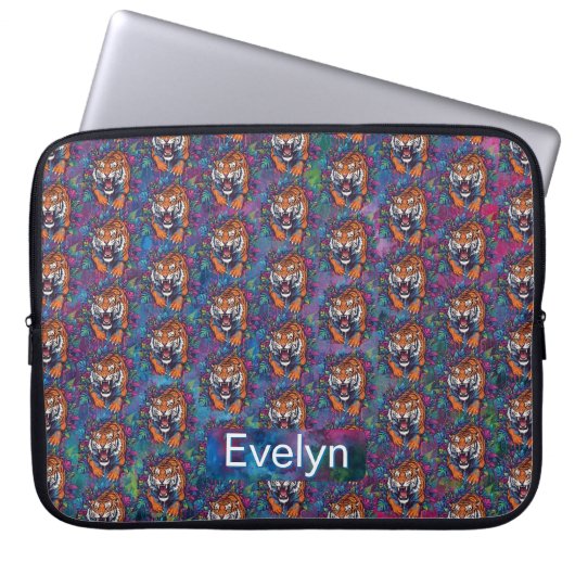 Tiger Laptopschutzhülle (Vorderseite)
