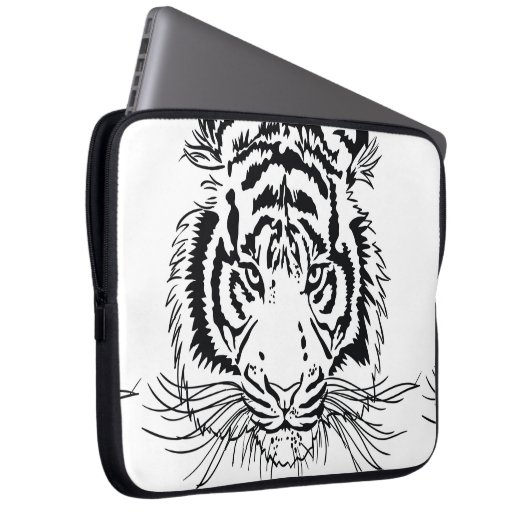 Tiger Laptopschutzhülle (Vorne Rechts)