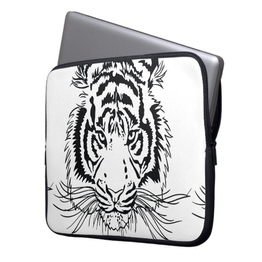 Tiger Laptopschutzhülle (Vorderseite Links)