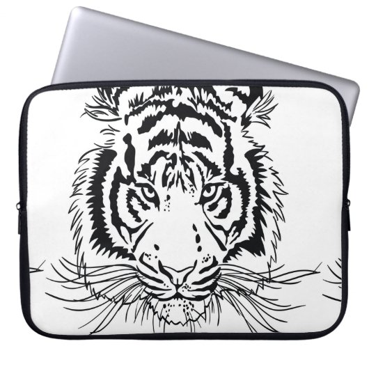 Tiger Laptopschutzhülle (Vorderseite)